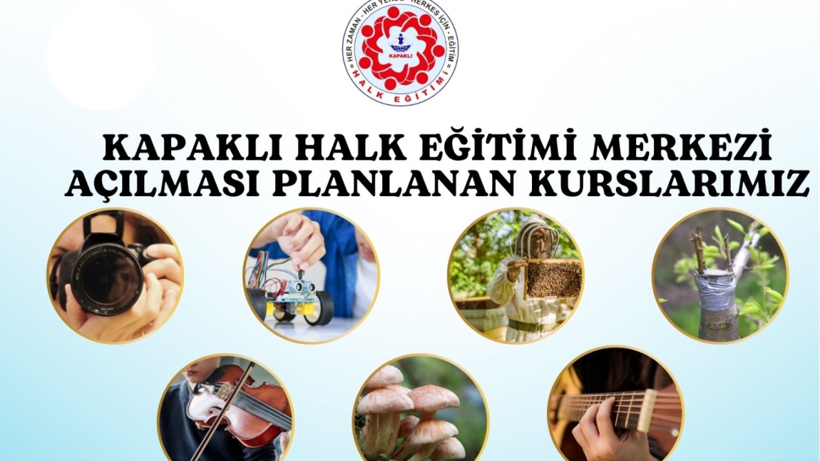 2025-2026 EĞİTİM ÖĞRETİM YILINDA AÇILMASI PLANLANAN KURSLARIMIZ